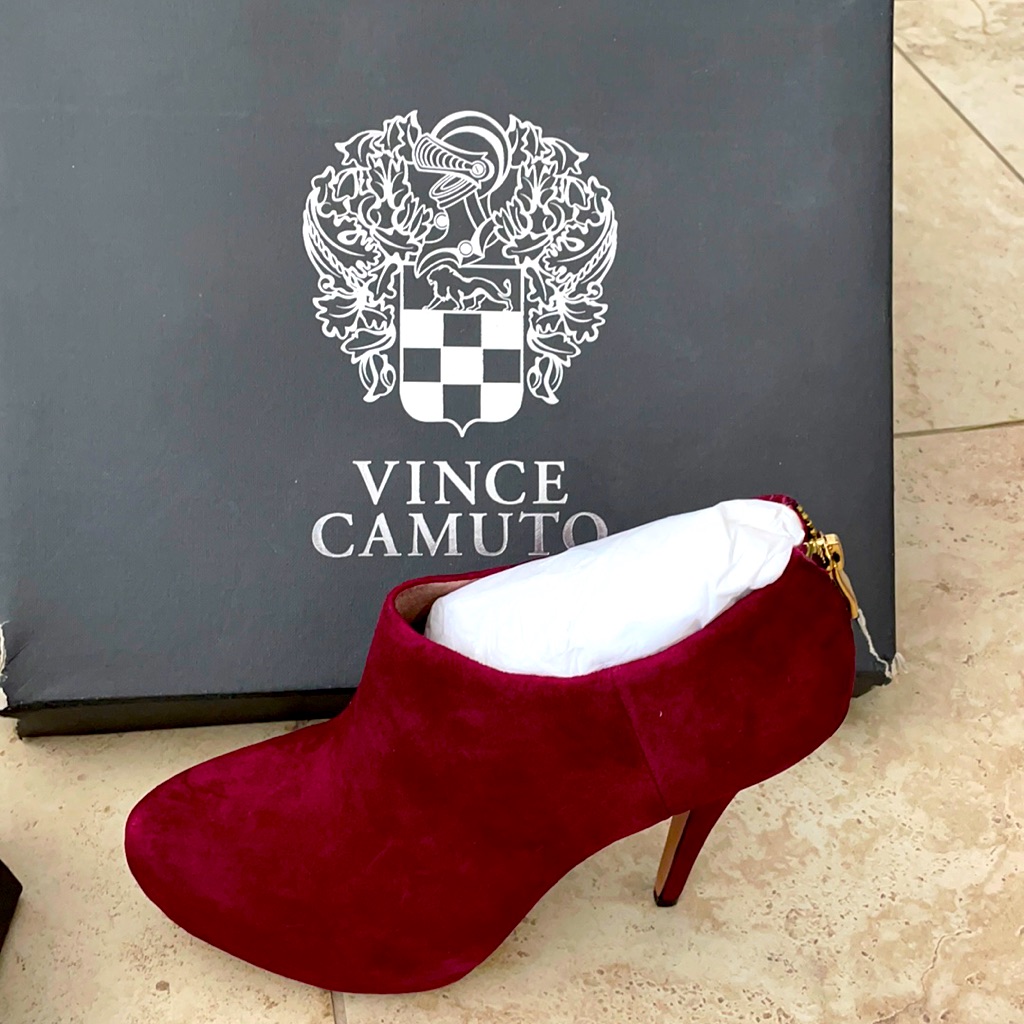 Vince Camuto Gorgeous Brand New Red Bootie Heels
